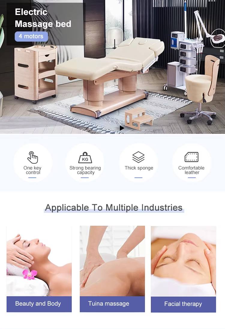 เตียงนวดไฟฟ้าฐานลายไม้สีตามสั่ - Spa Wellness Usa บทวิจารณ์และราคา